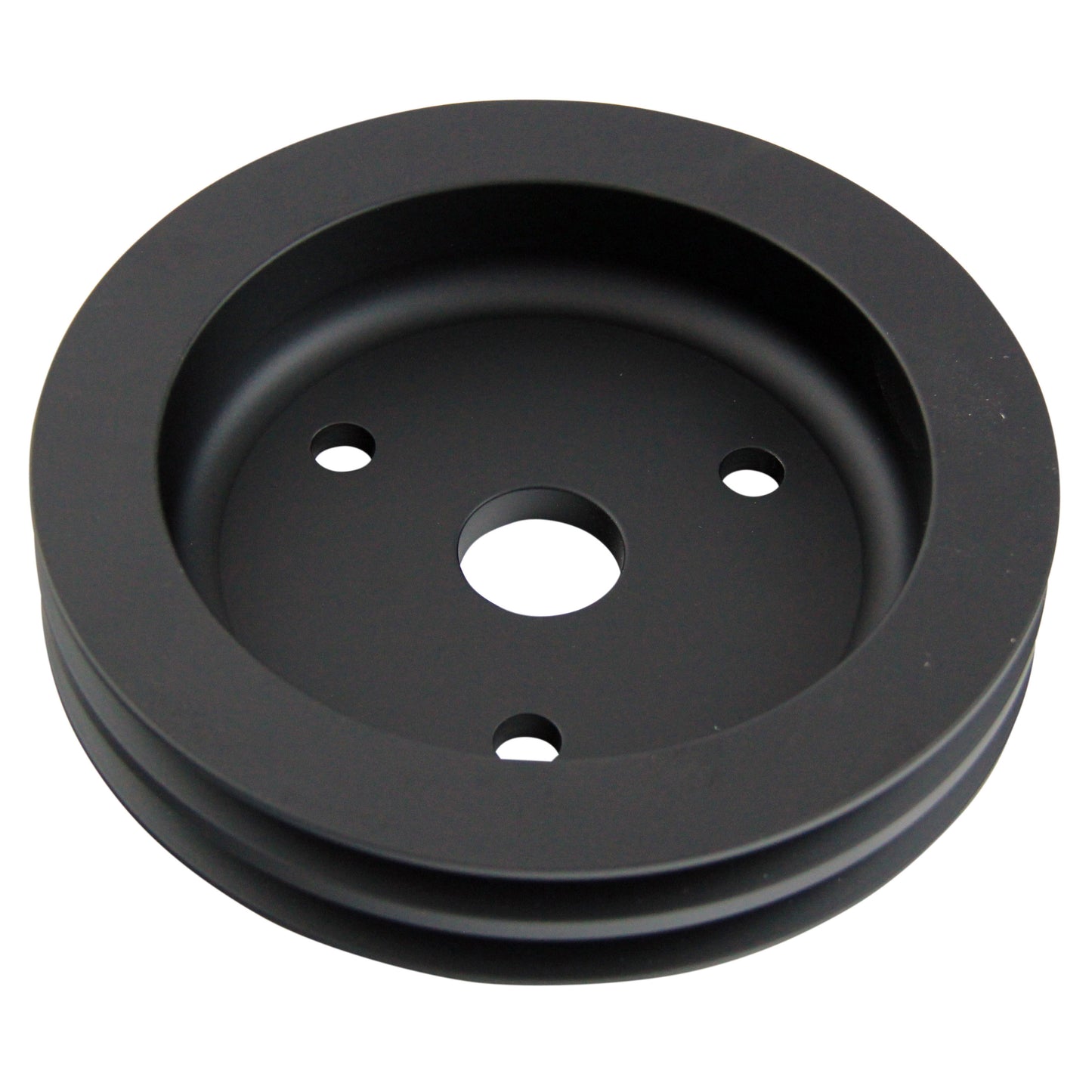 Pulley Crankshaft Double Groove Swp Black Alloy Small Block Chevrolet 265-400
