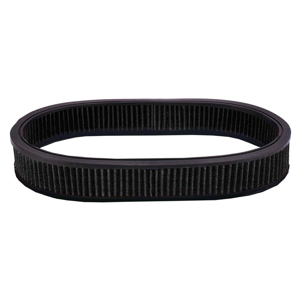 Air Filter Element Black 15"Inch Long 2"Inch Tall Oval High Performance Cotton