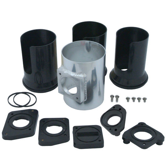 Mass Air Flow (MAF) Sensor Adaptor Kit 3 Inch Alloy Tube + 5 sensor adaptors