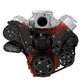 CVF BD-LSX-WRAPTOR-AC-EWP Black Diamond Chevy LS Engine Serpentine Kit - AC Alternator & Power Steering w/ Electric Water Pump