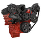 CVF BD-LSX-WRAPTOR-AC Black Diamond Chevy LS Engine Serpentine Kit - AC Alternator & Power Steering
