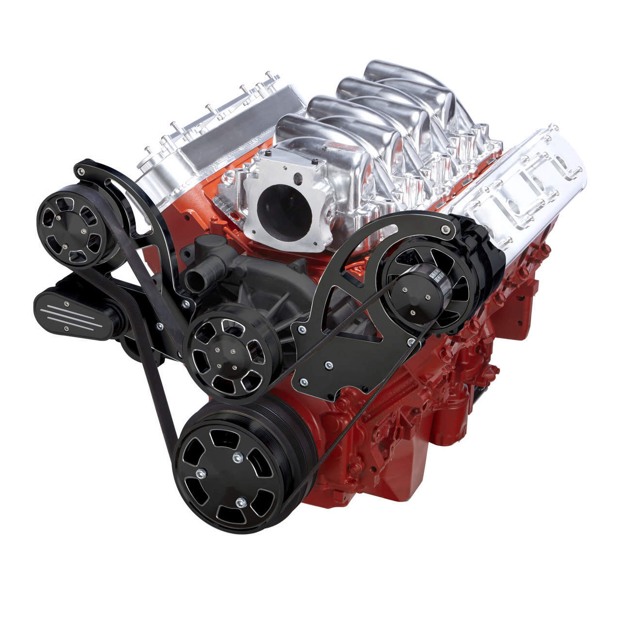 CVF BD-LSX-WRAPTOR-ALT Black Diamond Chevy LS Engine Serpentine Kit - Alternator Only
