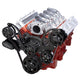 CVF BD-LSX-WRAPTOR-PS Black Diamond Chevy LS Serpentine Kit - Power Steering & Alternator