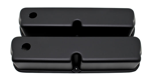 Valve Covers Ford Small Block 289-302-351W-5.0L Windsor Tall Black Alloy Smooth