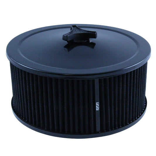 Black Air Cleaner 9" Wide x 4" Tall Holley Edelbrock Quadrajet Carburettor