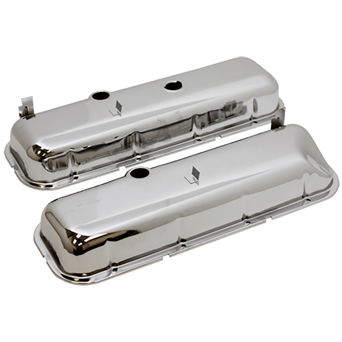 Valve Cover Chev BB Big Block Engine 396-427-454 OEM with Dripper Rail Chrome