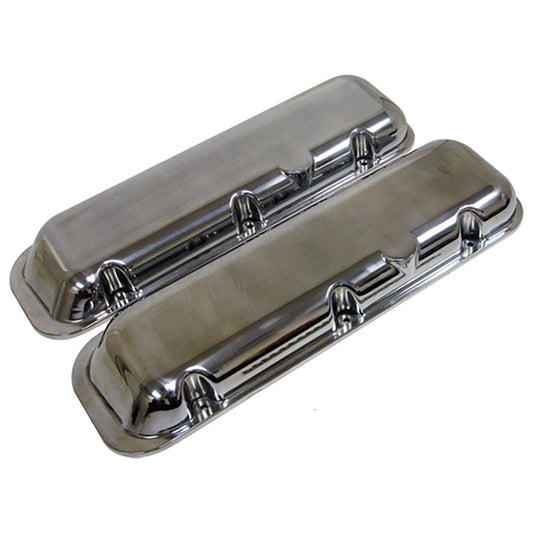 Valve Covers Chev Big Block 396-427-454-502 Low Alloy Polished Smooth No Holes