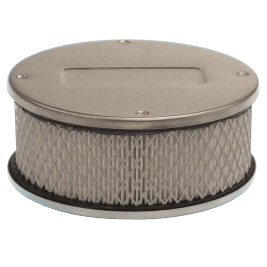 Chrome Air Cleaner 5-1/2" Wide x 55mm Tall SU H2 HS2 1-1/4" Paper Element