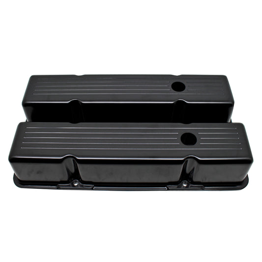 Valve Cover Chev SB Small Block Engine 283-305-327-350 Tall Alloy Black