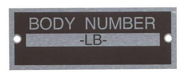 Bob Drake BD40-14002 Body Number Plate suit 1933-34 Ford