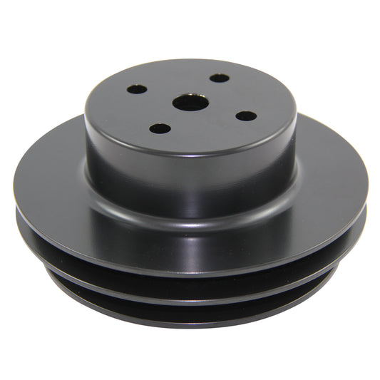 Pulley Water Pump Double Groove Lwp Black Alloy Big Block Chevrolet 396-454