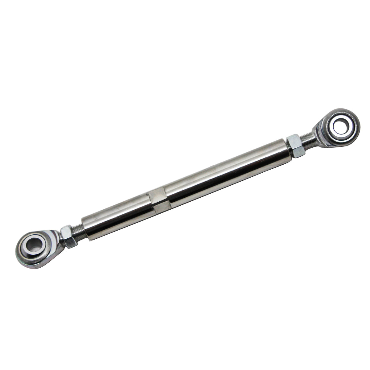 Adjustable Stainless Steel Tension Rods 5-1/2" Long with heim 3/8" Eyelet Ends