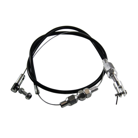 Throttle Cable Assy Kit Fits Carb Engine + some Efi Black Rubber 24 Inch Long