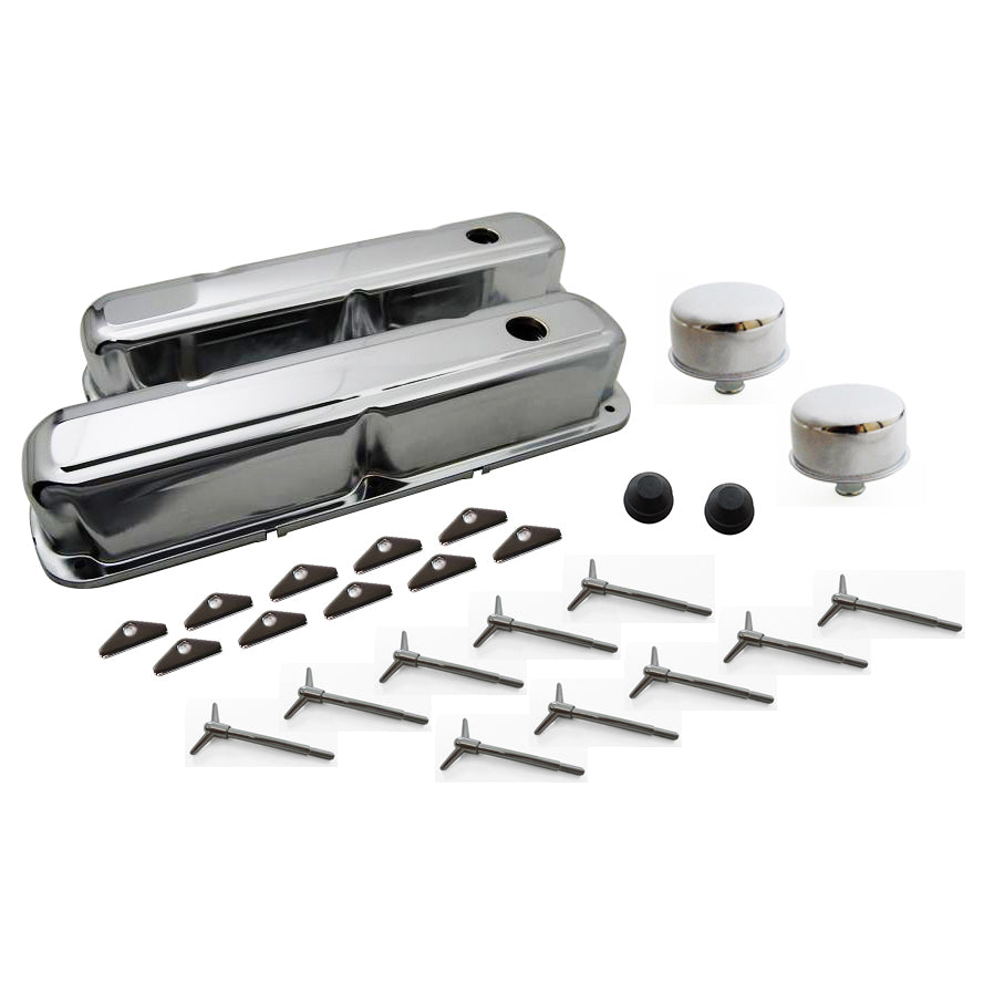 Chrysler Small Block 318-340-360 Engine Dress Up Kit Chrome Valve Covers
