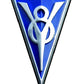 Bob Drake BD40-8221 V8 Grille Emblem suit 1934 Ford Car
