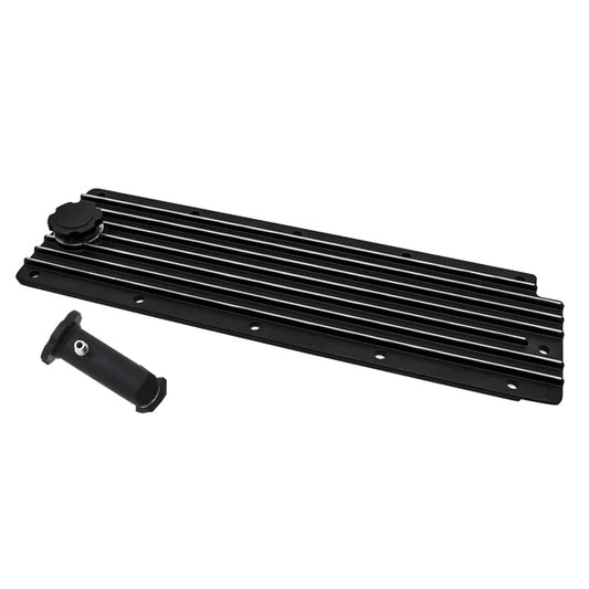 LS Chevrolet Gen III/IV Engine Valley Plate Cover with Oil Filler Hole Black