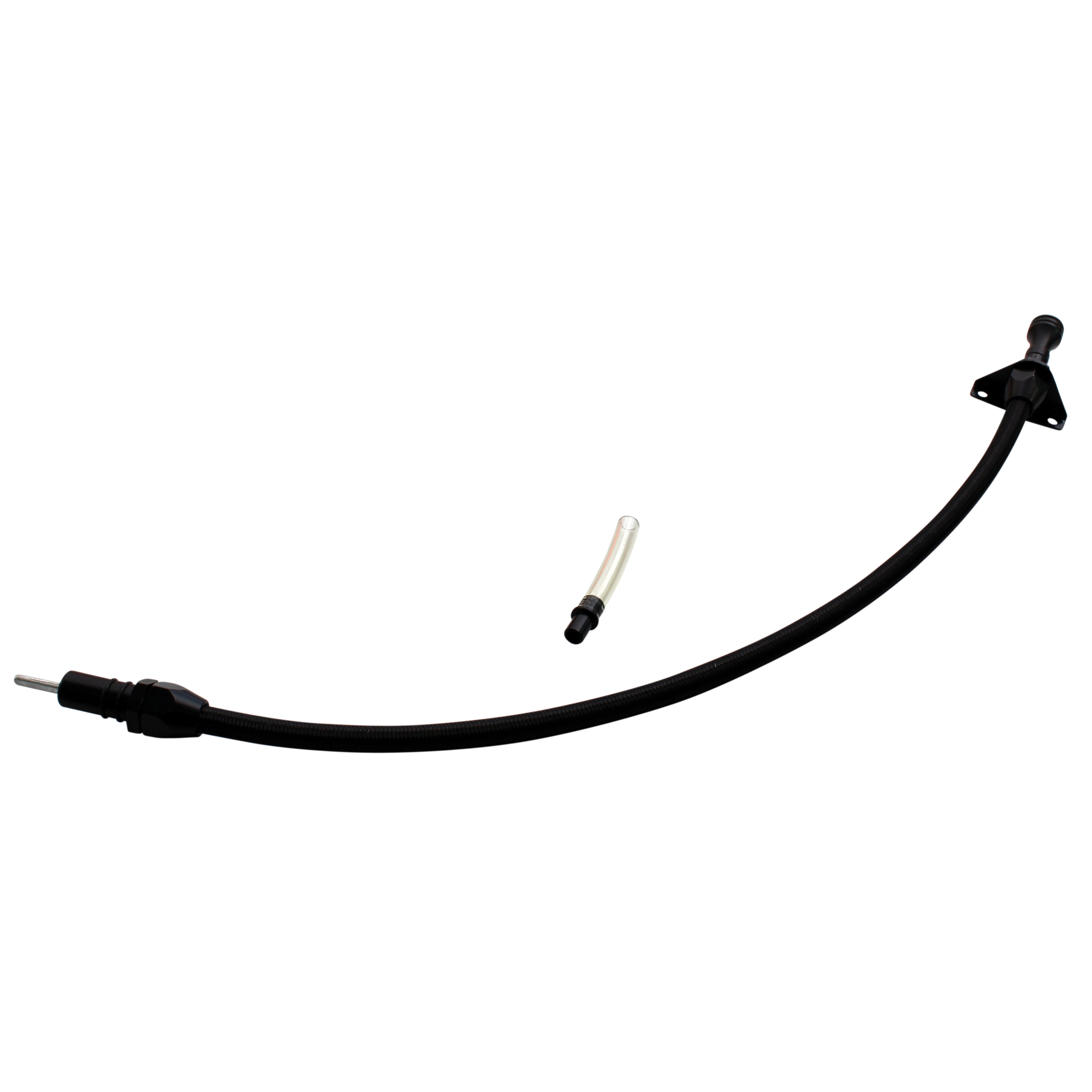 Flexible TH350 Transmission Dipstick & Filler Tube Kit | Firewall Mount | For Chevy GM | Billet Aluminum