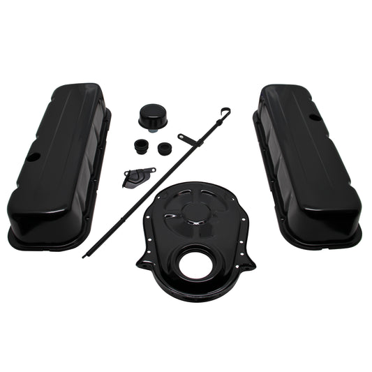 Chevrolet Big Block V8  396-454 Engine Dress Up Kit Black Tall Valve Cover