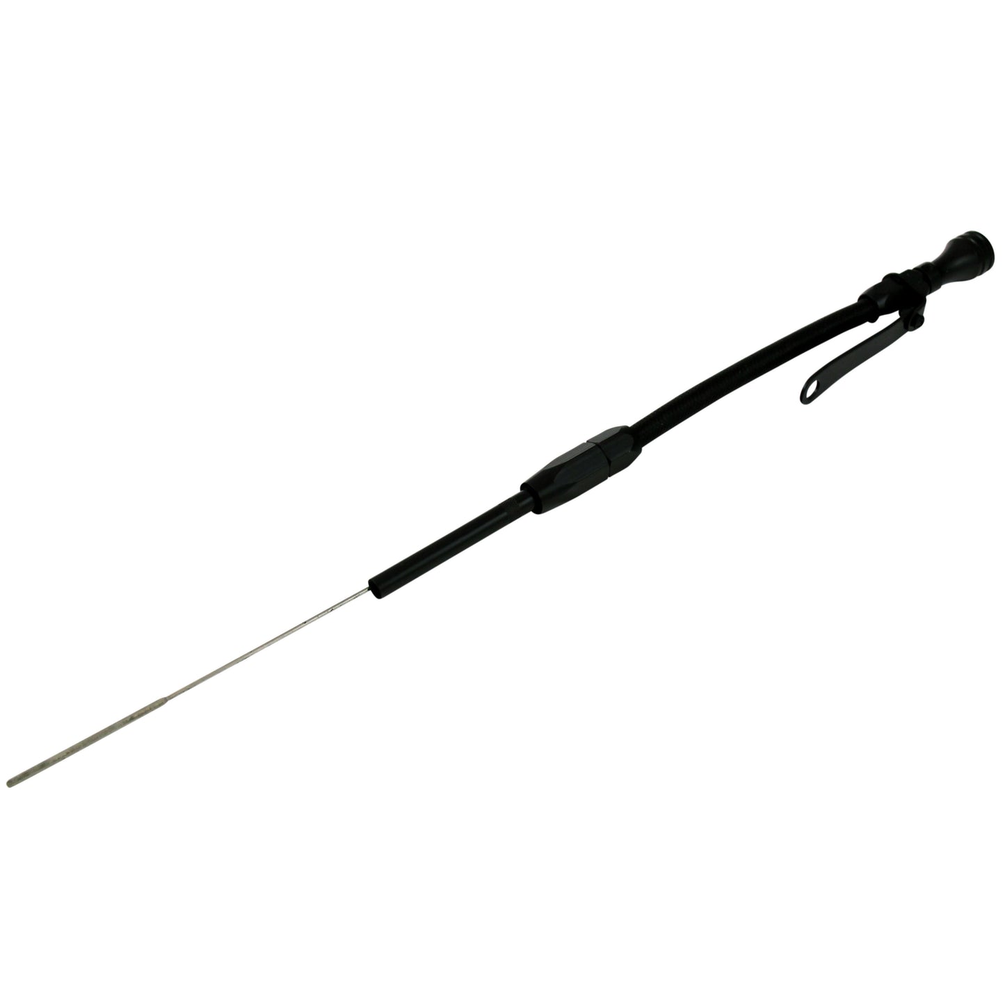 Engine Dipstick Tube Chevrolet V8 Small Block 305-350 1980 on Flexible Black