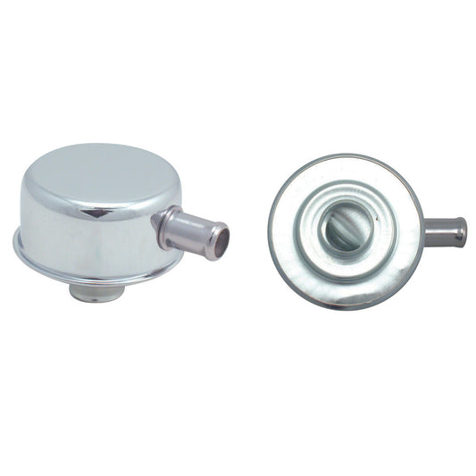 TFI Racing 66-013 Breather Cap with Tube Push In Chrome