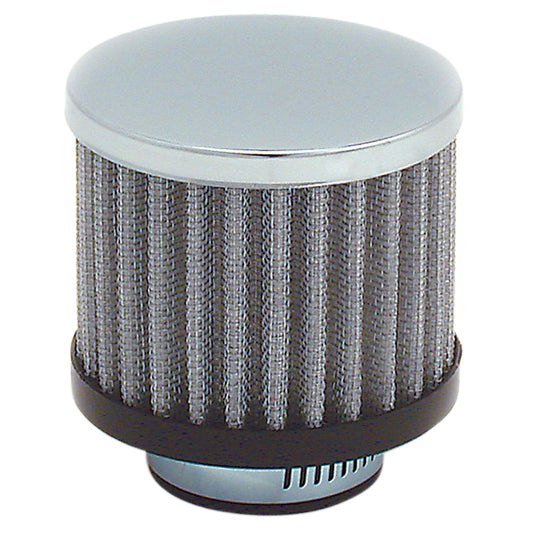 Valve Cover Breather Clamp On 1-1/2"(38mm) Id Chrome Top White Element