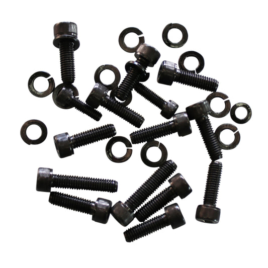 Chevrolet LS1 LS2 LS3 Black Oil Pan Socket Grade 8 Bolt Kit with Washers