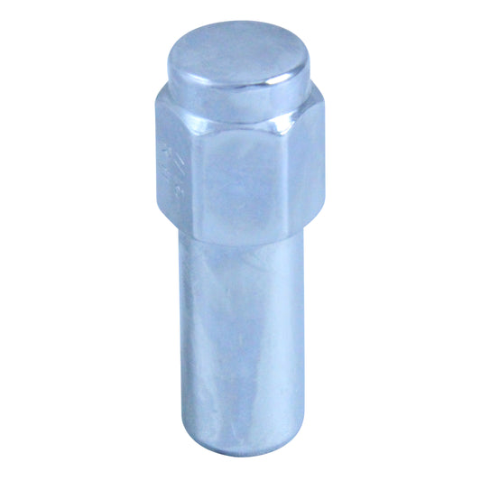 Single Chrome Flat Extra Long Mag Nut (Close Ended) - 7/16" UNF Thread, 21mm Hex