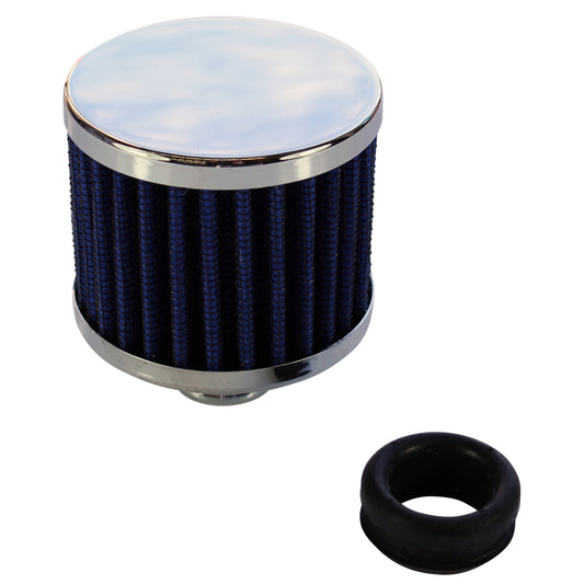 TFI Racing 66-003 Breather Cap Blue Element High Performance with Grommet