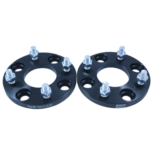 Bolt On Billet Wheel Spacer Kit 15mm Thick Size 4x114.3PCD 12mmx1.25 Stud