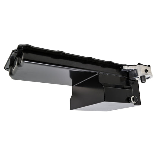 Oil Pan Sump Chevrolet Small Block LS Engine 6" Deep Baffled Trap Door Black