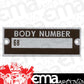 Bob Drake BD68-14002 Body Number Plate suit 1936 Ford