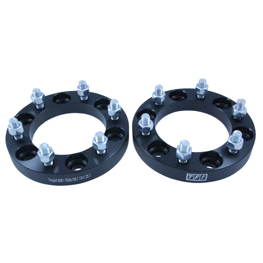Bolt On Billet Wheel Spacer Kit 25mm Thick Size 6x139.7PCD 12mmx1.25 Stud