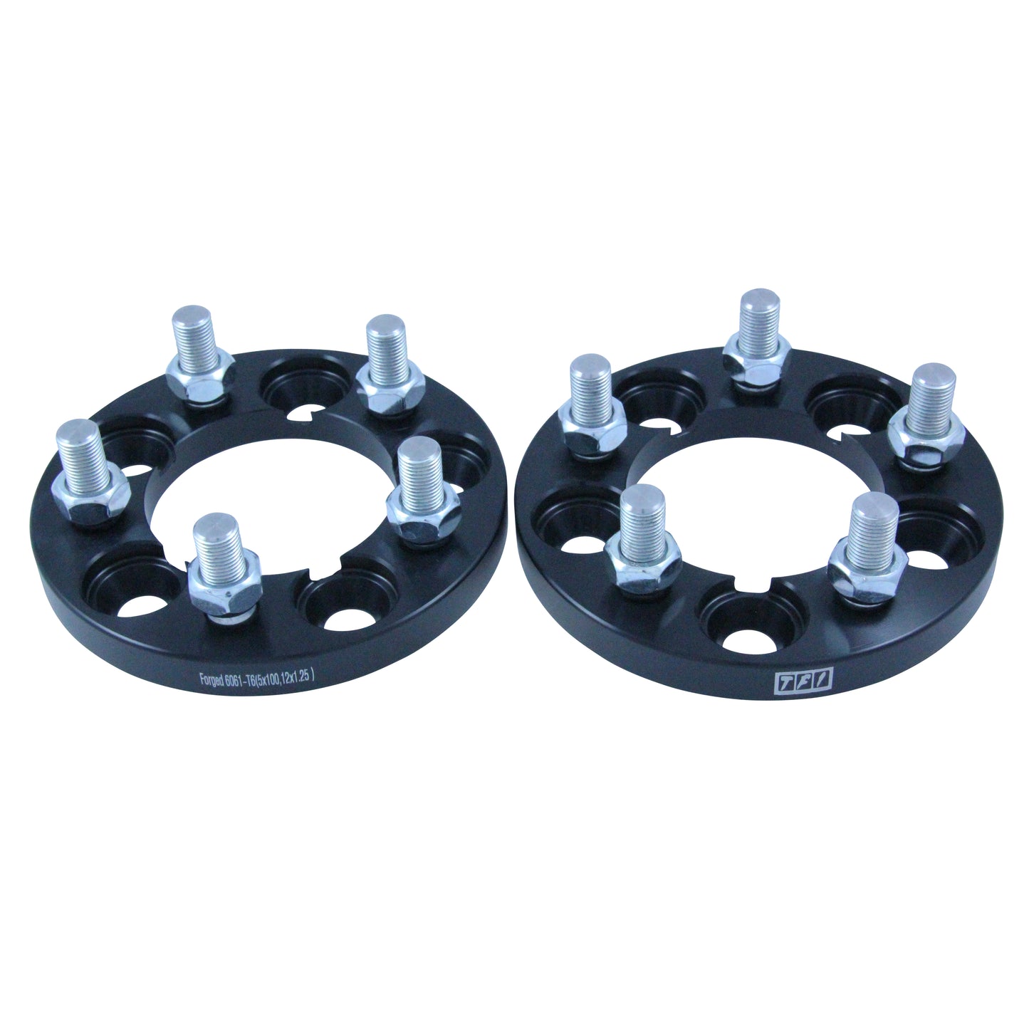 Bolt On Billet Wheel Spacer Kit 15mm Thick Size 5x100PCD 12mmx1.25 Stud