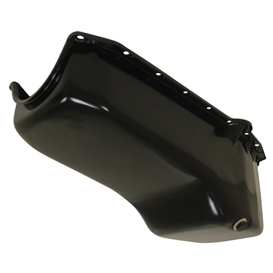 Oil Pan Sump Chevrolet Small Block 1955-79 283-400 Black Finish Stock Capacity