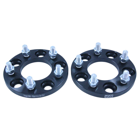 Bolt On Billet Wheel Spacer Kit 15mm Thick Size 5x114.3PCD 12mmx1.25 Stud