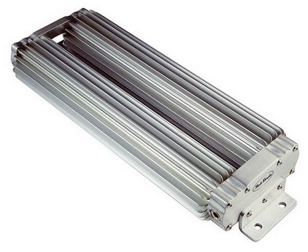 Recommended for smaller engines, small-medium automatic transmissions & all power steering systems 12" Duo Cooler High Performance Dual-Chamber Fluid Cooler Bob Drake BDHR-9800-12