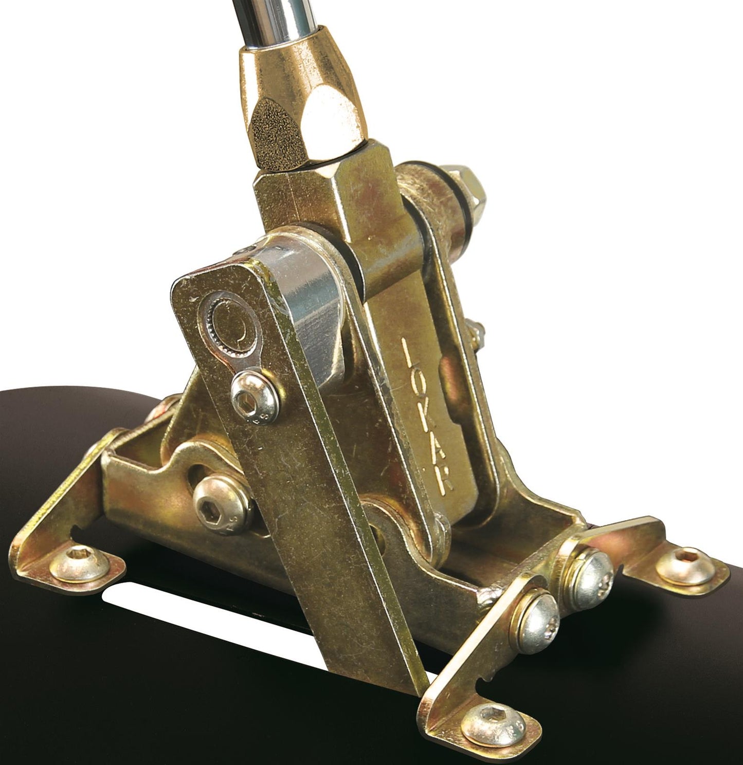 LK-CO4L60EFM - Lokar Automatic Shifter, GM, 4L60E, 6 in. , Straight Chrome Stick, Original Brushed Mushroom Knob