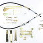 LK-CO4L60EFM - Lokar Automatic Shifter, GM, 4L60E, 6 in. , Straight Chrome Stick, Original Brushed Mushroom Knob