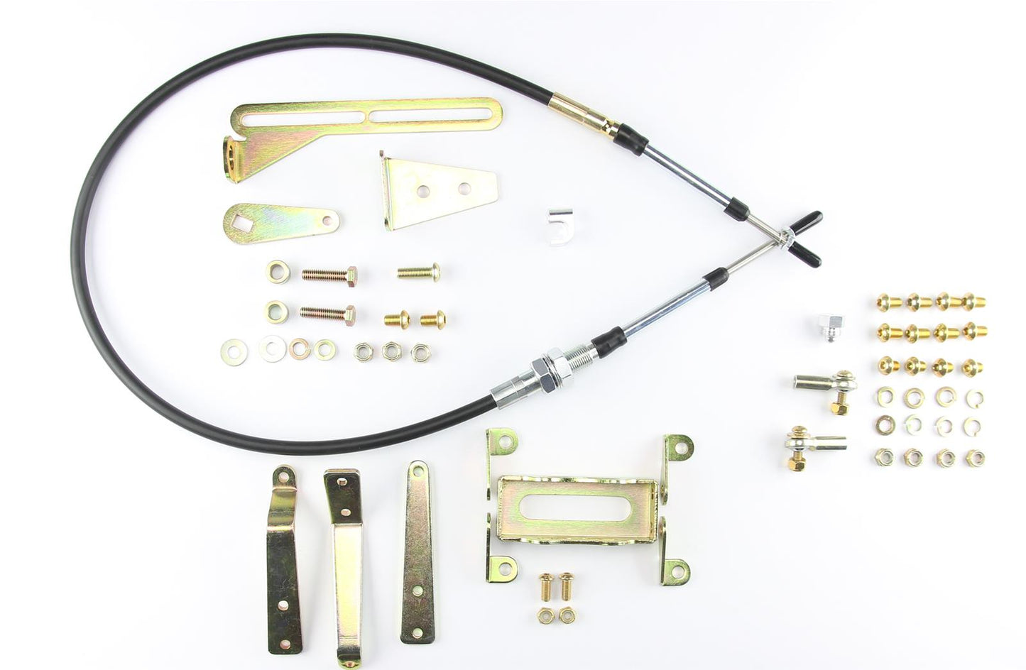 LK-CO4L60EFM - Lokar Automatic Shifter, GM, 4L60E, 6 in. , Straight Chrome Stick, Original Brushed Mushroom Knob