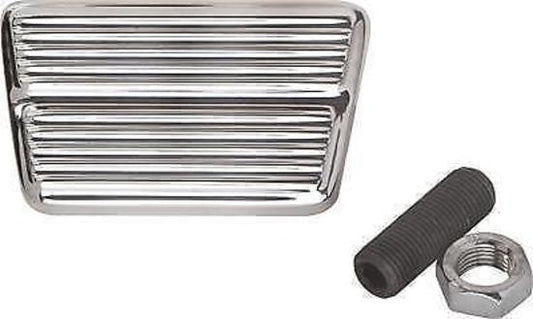 Billet Specialties BIL199310 Billet Specialties Polished Alloy Brake/Clutch Pedal Pad 3.34" X1.938"