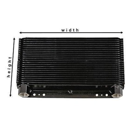 B&M BM70273 Supercooler Engine Or Transmission Oil Cooler 5 3/4" X 11" X 1 1/2"