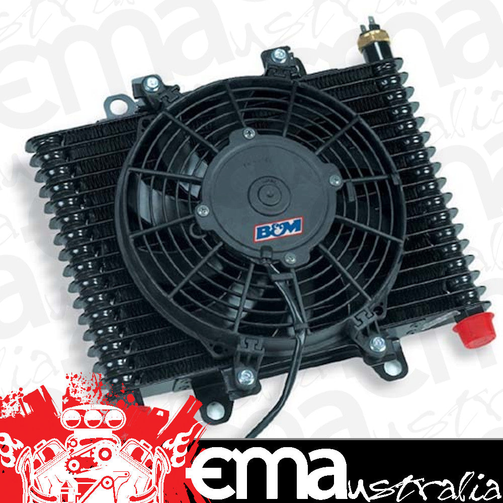 B&M BM70297 Hi-Tek Engine Oil & Trans Cooler 500 Cfm Fan 13-1/2" X 9" X 3-1/2"