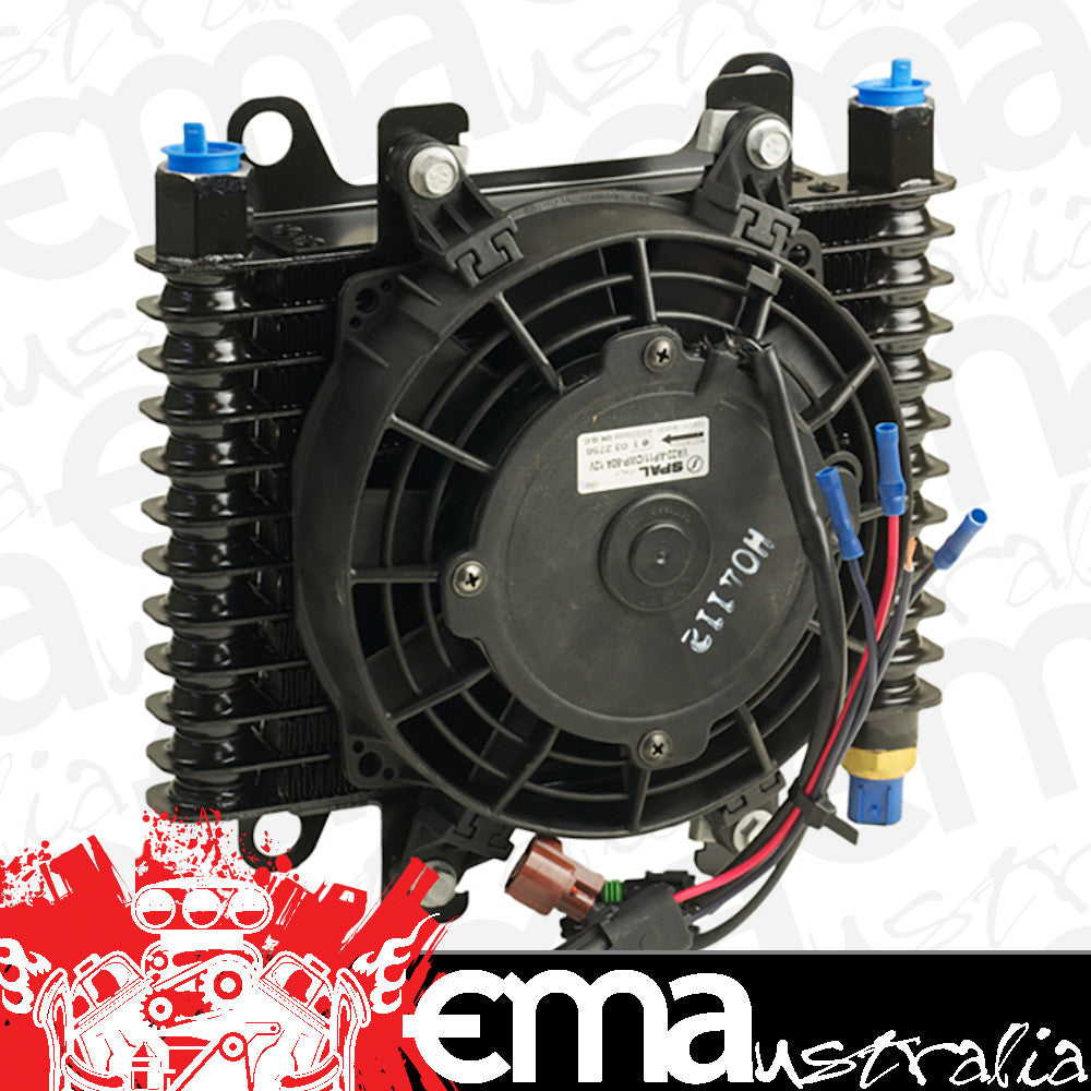 B&M BM70298 Hi-Tek Supercooler Transmission Oil Cooler 10" X 7.5" X 4" w/ 7" Fan