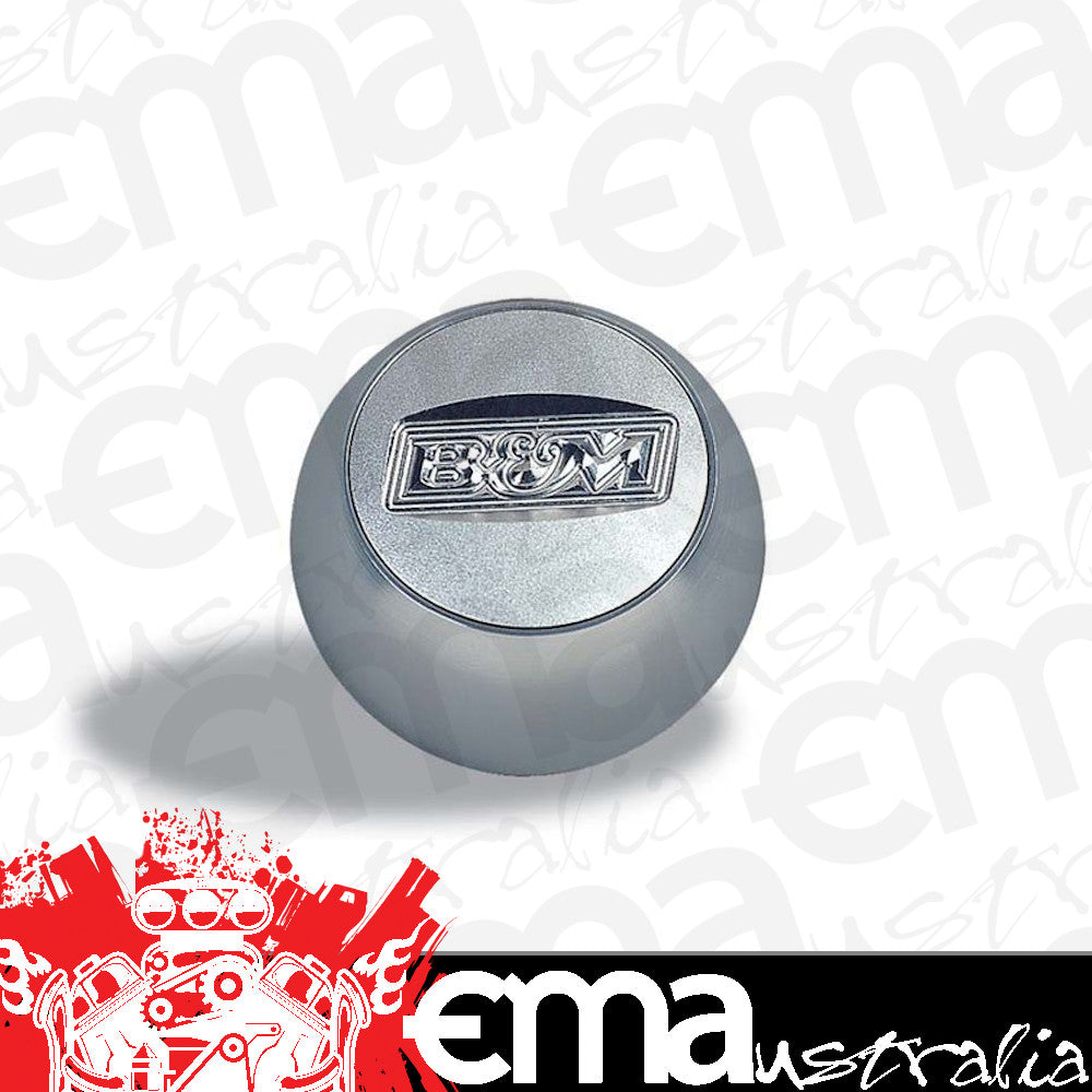 B&M BM80534 Quicksilver Shifter Knob Satin w/ Engraved Logo