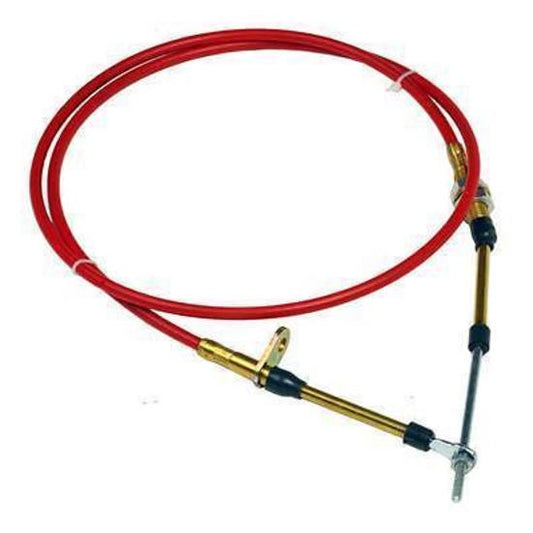 B&M BM80604 4Ft Performance Shifter Cable Thread & Eyelet Ends Red