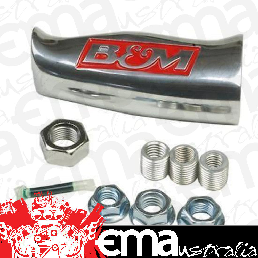 B&M BM80641 Universal T Handle Shift Knob Brushed Alloy Suits Most Shifters