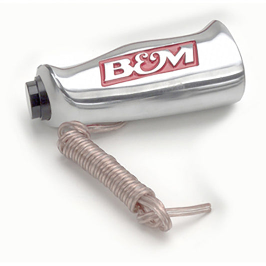 B&M BM80658 Universal T- Handle (Brushed Aluminium w/ Button Suit L/H Drive)