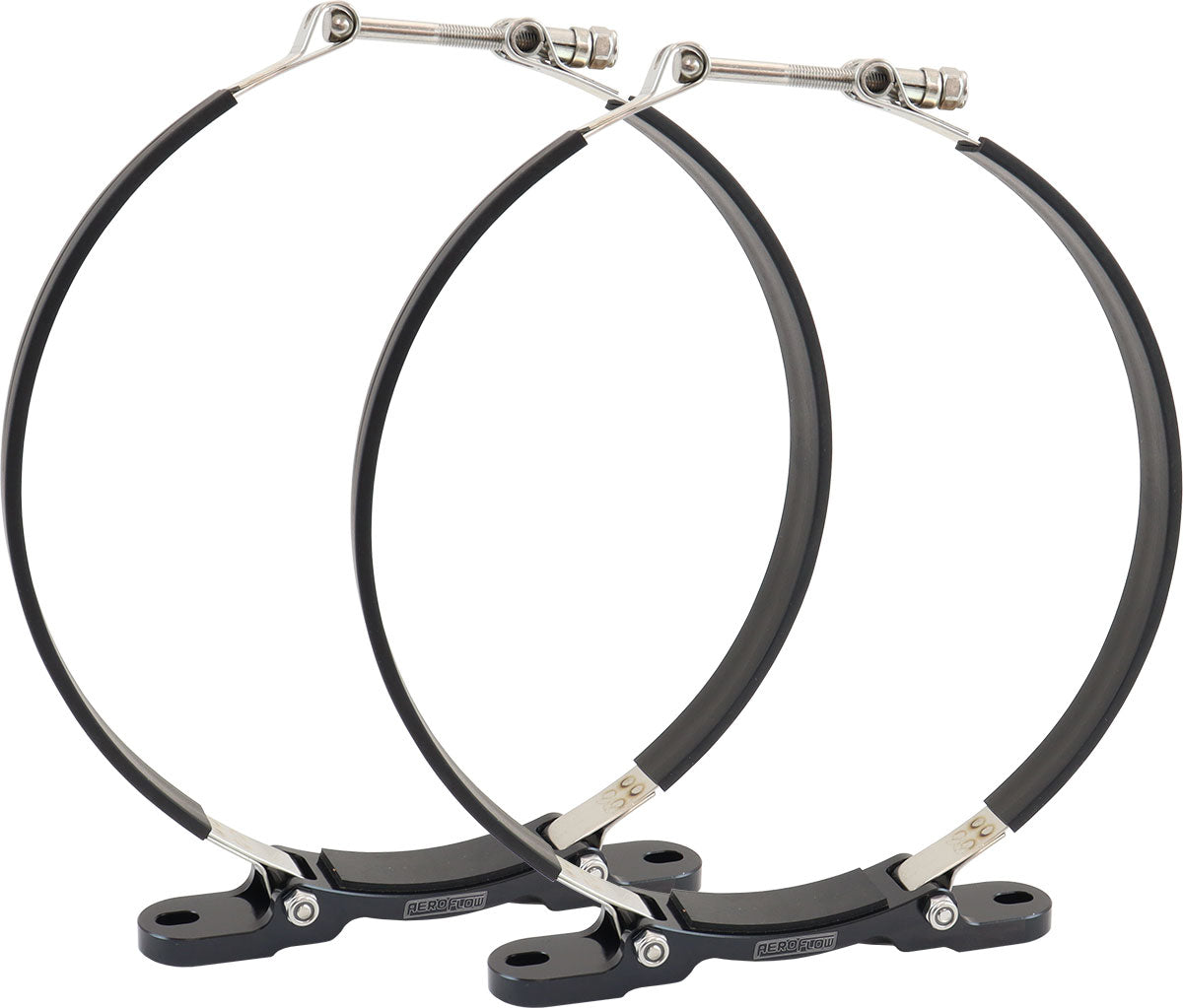 Aeroflow AF77-1063 Mounting Bracket Dry Sump Tank9" Diameter 77-1053 Pair Black