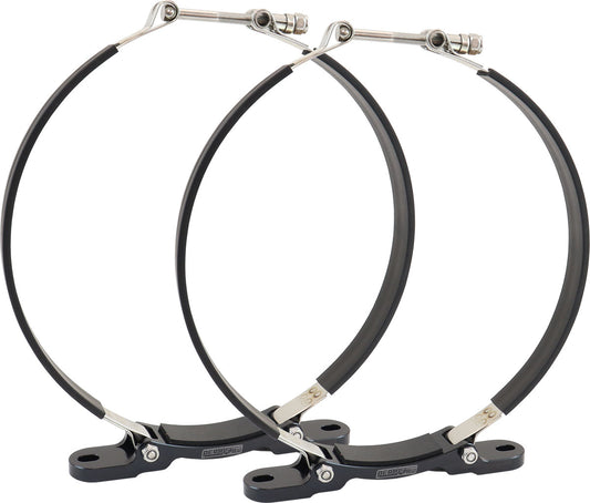 Aeroflow AF77-1063 Mounting Bracket Dry Sump Tank9" Diameter 77-1053 Pair Black