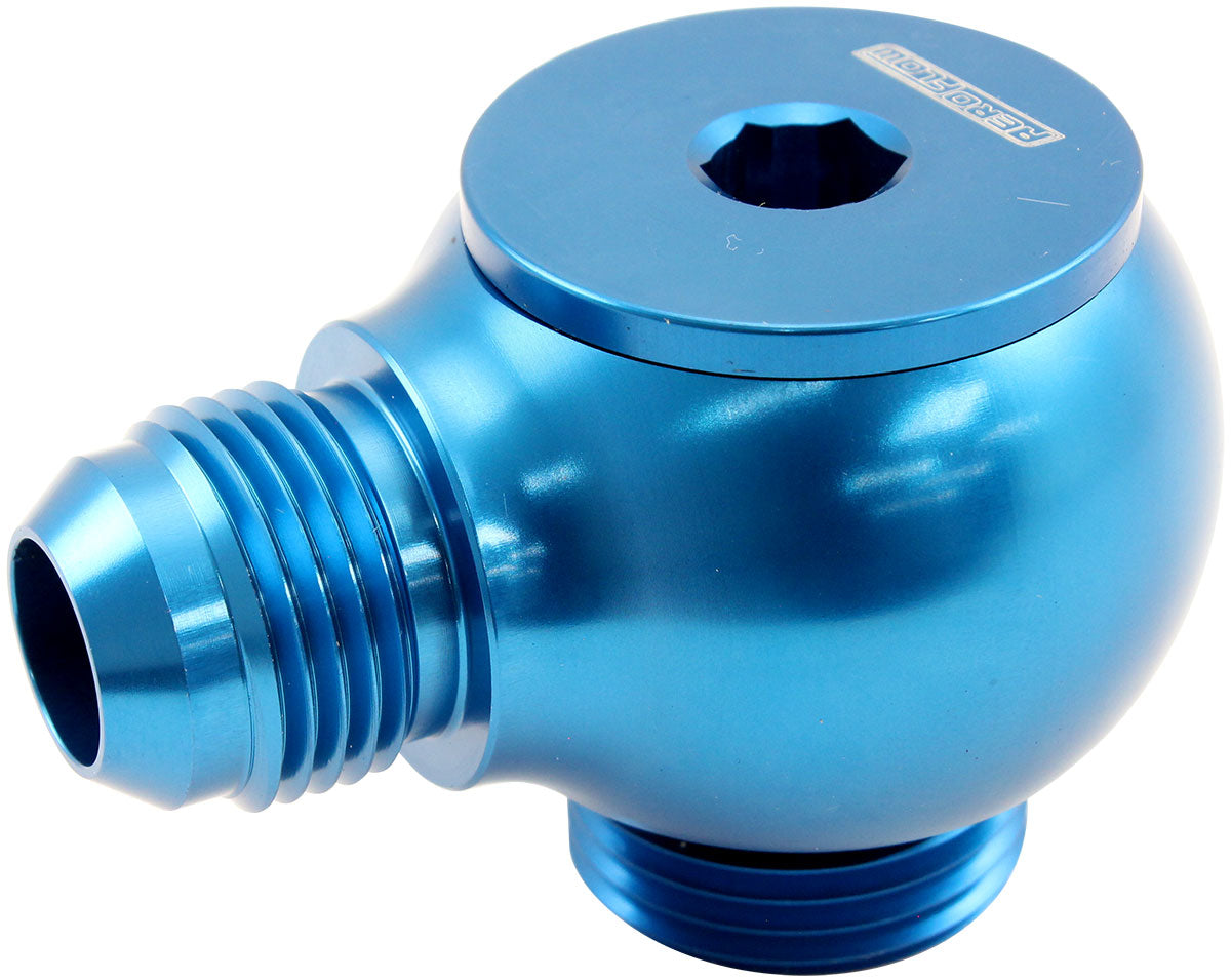 Aeroflow AF909-10-12 Slimline -12orb To -10AN 90Degfor Use In Tight Radius Area